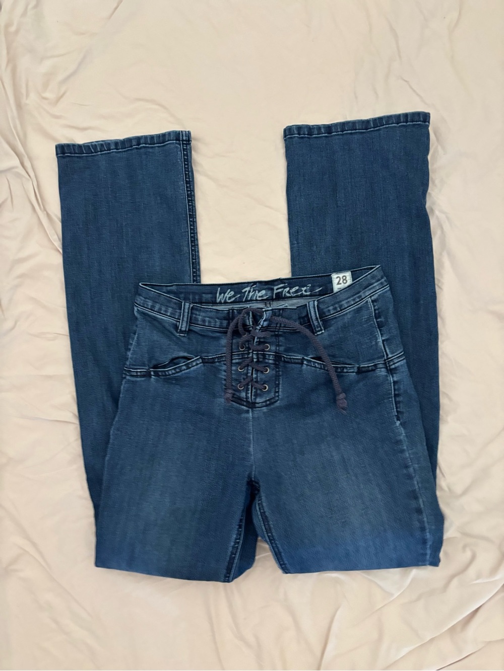 We The Free Eva Lace-up Bootcut Jeans